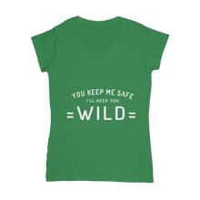 wild ﻿Classic Women's V-Neck T-Shirt