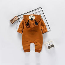 ADORABLE BEAR LONG SLEEVE HOODED JUMPSUIT FOR BABY (UNISEX)