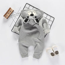 ADORABLE BEAR LONG SLEEVE HOODED JUMPSUIT FOR BABY (UNISEX)