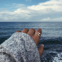 Good Vibes Wave Ring