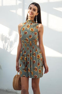 FLORAL DRESS WOMEN