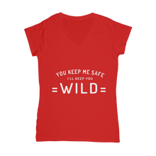 wild ﻿Classic Women's V-Neck T-Shirt