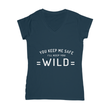 wild ﻿Classic Women's V-Neck T-Shirt