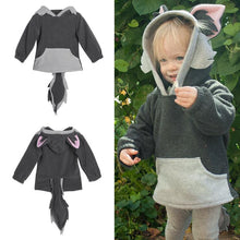 WARM FOX DESIGN PULLOVER IN ORANGE FOR BABY GIRL