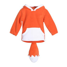 WARM FOX DESIGN PULLOVER IN ORANGE FOR BABY GIRL