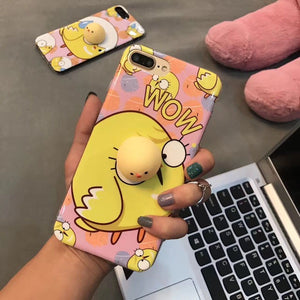 3D Cute Soft Silicone Squishy Animals iPhone Cases