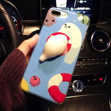 3D Cute Soft Silicone Squishy Animals iPhone Cases