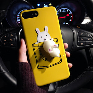 3D Cute Soft Silicone Squishy Animals iPhone Cases