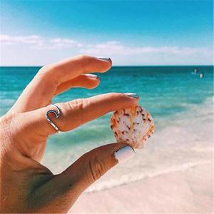 Good Vibes Wave Ring