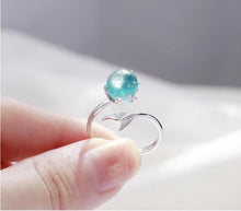 Tiny Piece of the Ocean 925 Sterling Silver Mermaid Ring