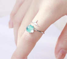 Tiny Piece of the Ocean 925 Sterling Silver Mermaid Ring