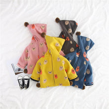 WARM PET DESIGN PULLOVER FOR BABY GIRL