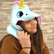 HOODED UNICORN TRAVEL PILLOW