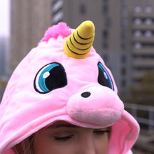 HOODED UNICORN TRAVEL PILLOW